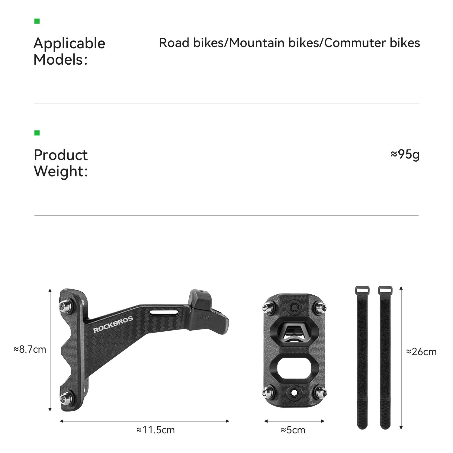ROCKBROS Bicycle Saddle Bottle Cage Rear Saddle Dual Water Bottle Cage Adapter Extension Holder for Road MTB Bike Saddle Mount