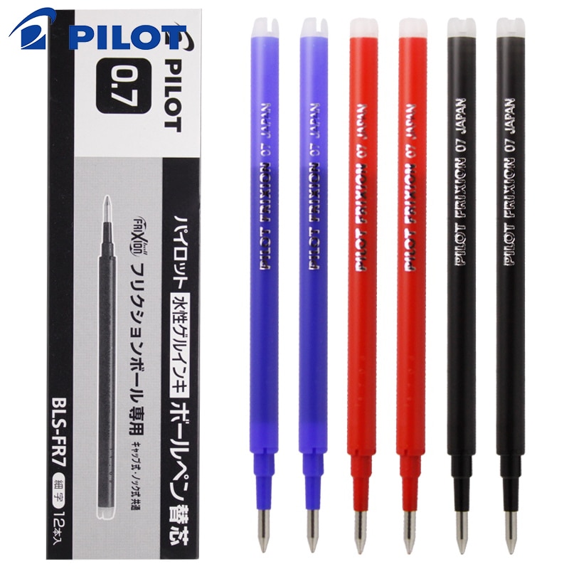 Bolígrafo de recarga borrable/Frixion de 0,7mm para piloto de Japón, repuestos de bolígrafo de Gel BLS-FR7 1 unidad