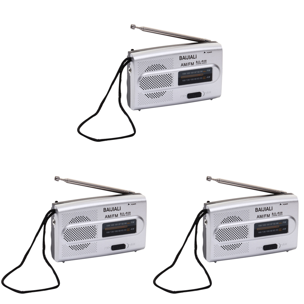 Dual-band Radio Digital Pocket Radio Receiver Handheld AM FM Short/Long Wave Radios Devices Manual Channel Speaker: green