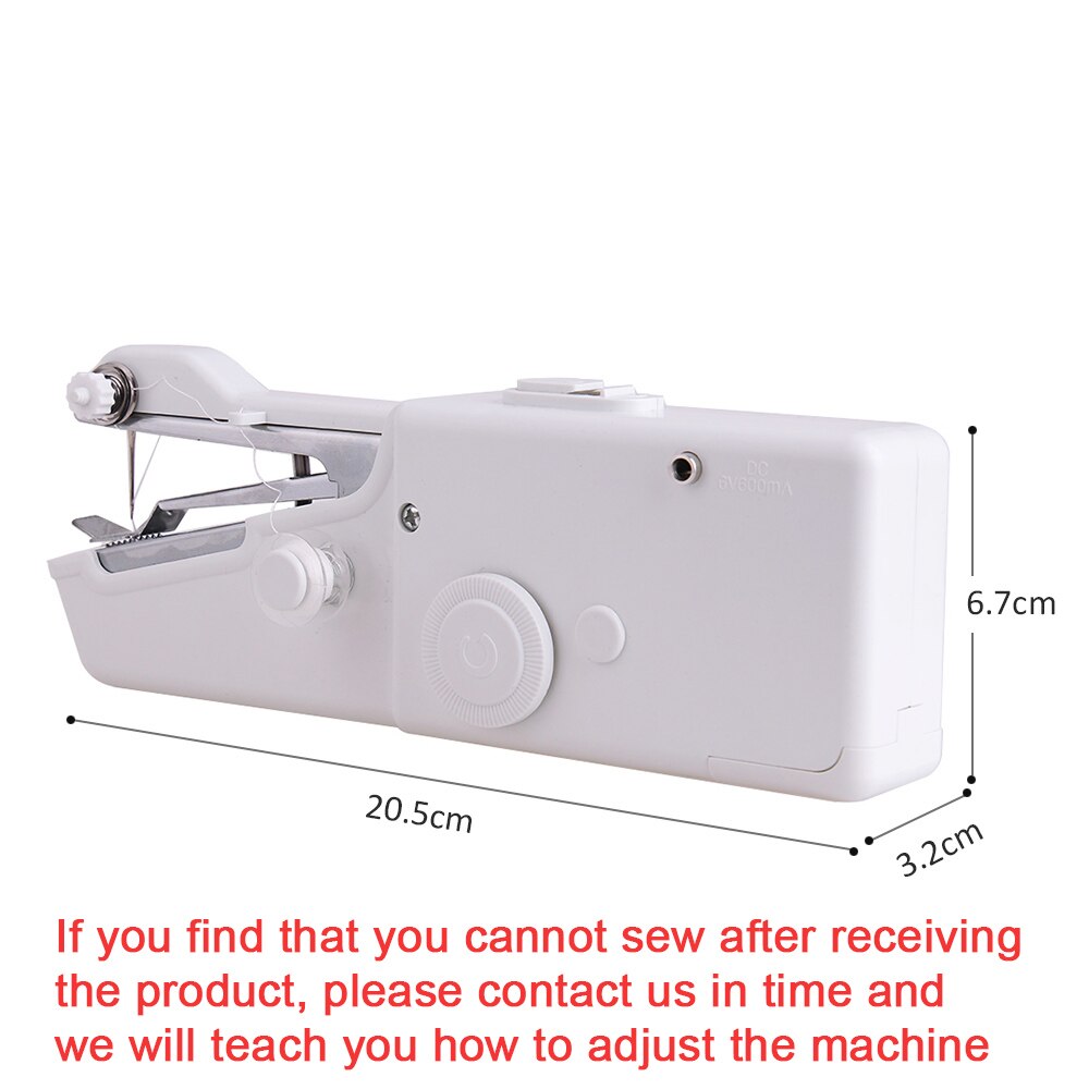 Portable Household Mini Hand Sewing Machine Stitch Patches Needlework Supplies Cordless Clothes DIY Fabrics Electronic Sew Tool