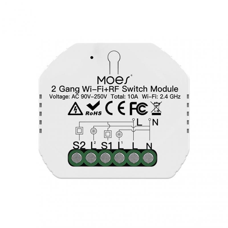 Concealed Smart Switch 2 Way Dual Control Smart Wifi Smart On-off Smart Life/Tuya App Control Switch For Alexa Google Home: Default Title