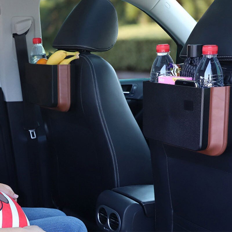 Autostoel opbergtas, waterdichte opbergzak voor de rugleuning, vuilniszak voor auto-accessoires, organizer voor sleutels, kaarten en telefoonhouder