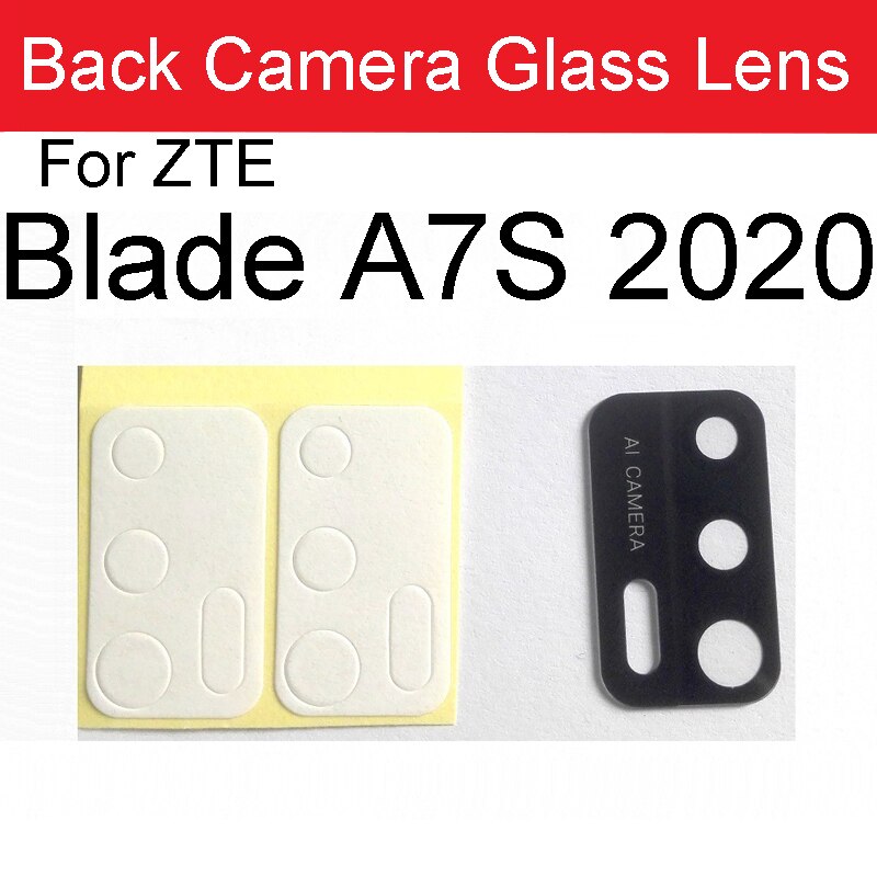 Achter Terug Camera Glazen Lens Sticker Tape Voor Zte Blade A5 A7S V10 V20 V2020 20 Smart Vita 20Pro 5G S30 Pro S30 Se Onderdelen: Blade A7s 2020