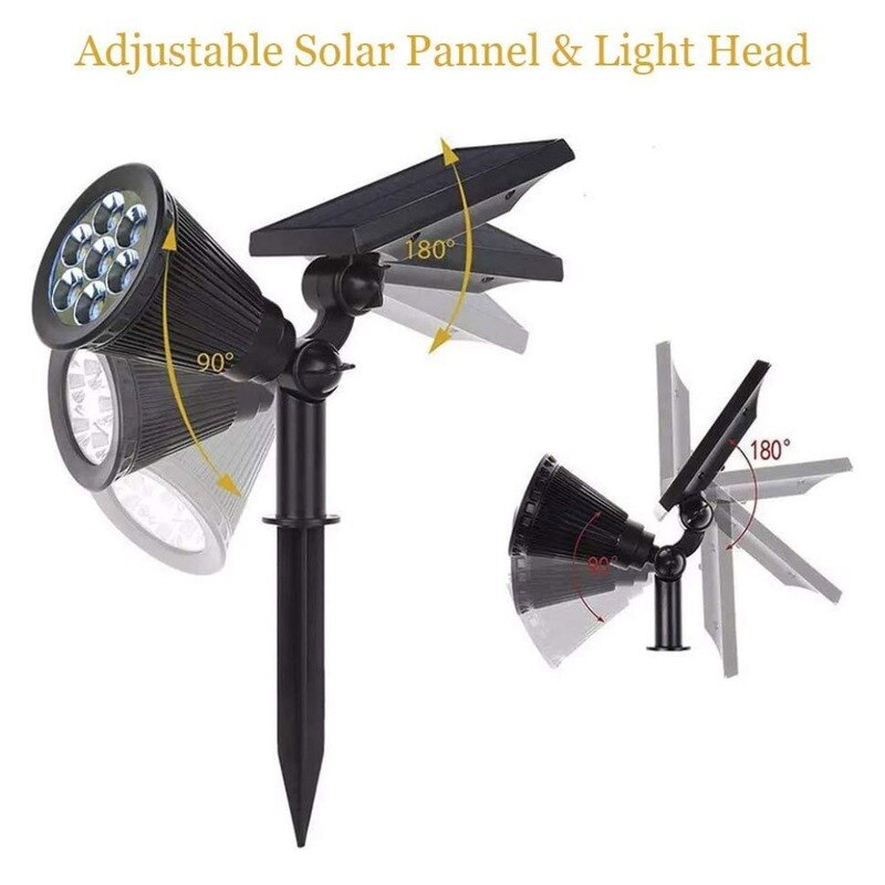 Solar--LED-Licht draussen Solar- angetrieben Scheinwerfer in-Boden Wasserdichte Landschaft Solar- Licht Garten Dekoration draussen Solar- Lampe