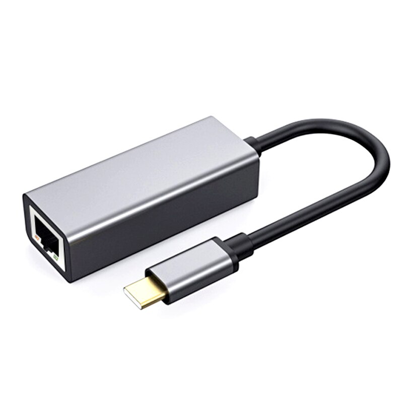 USB network cable interface RJ45 connector gigabit network cable network card broadband network cable converter Ethernet gray