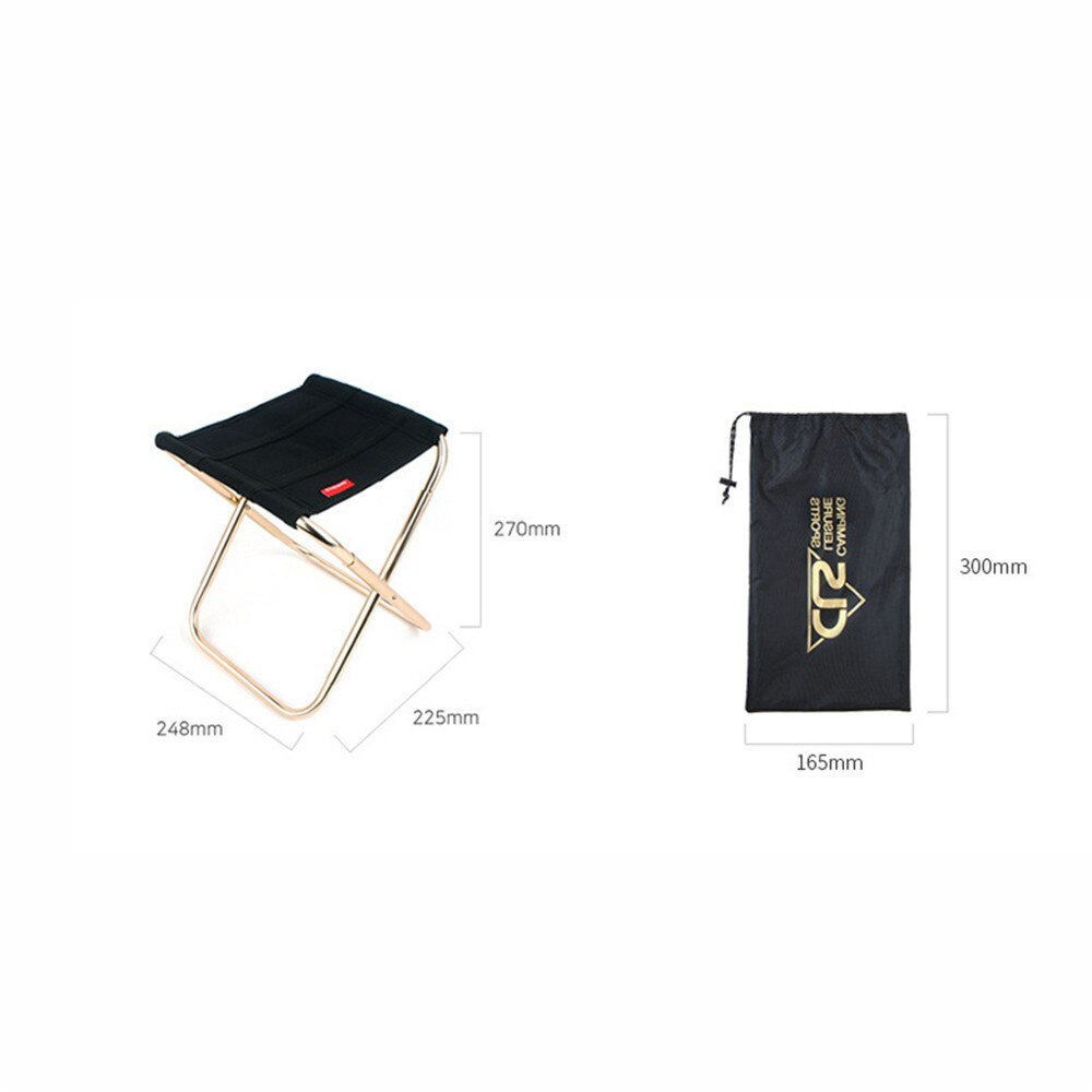 Aotu-Sillas de pesca plegables de aluminio, silla de pescar al aire libre portátil, asiento, equipo de pesca, sillas de Camping