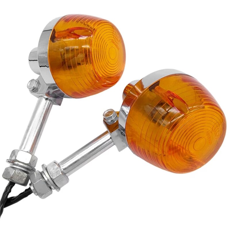 Motorcycle 10mm Turn Signal Light For Honda XL100 C70 CT70 CT90 CB350 CM400 CB450 CB750 Indicators Flashers Blinkers Amber Lamp