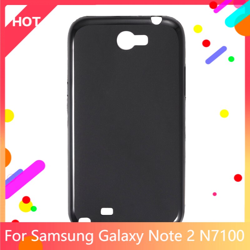 Galaxy Note 2 N7100 Case Matte Zachte Siliconen Tpu Back Cover Voor Samsung Galaxy Note 2 N7100 Telefoon Case Slim schokbestendig