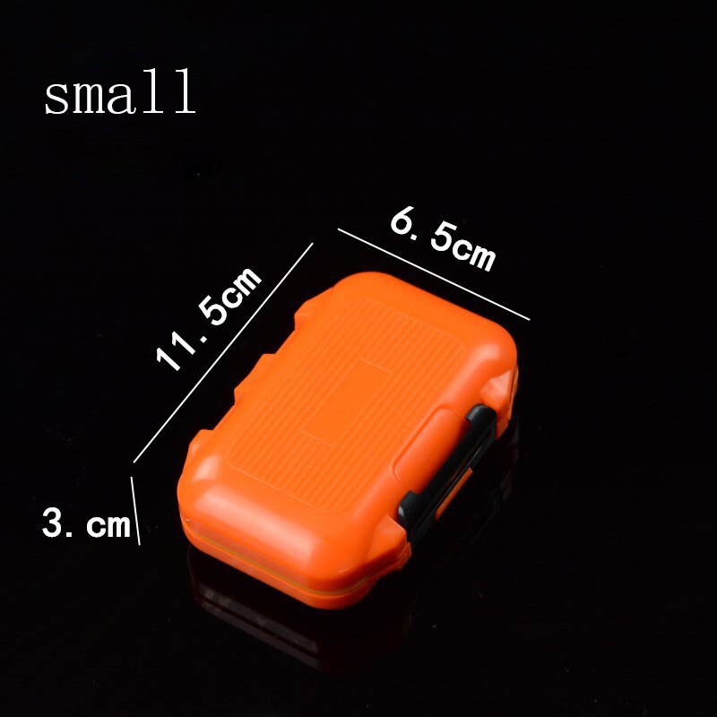 Viskoffer, dubbelzijdige viskoffer, multifunctionele viskoffer, accessoiresdoos, minnows, aas, visgerei container: Kleine sinaasappel