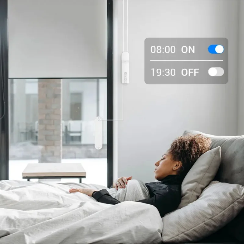 Tuya Zigbee- persiana motorizada inteligente, persiana enrollable eléctrica automática, controlador de Robot, Google Home, Yandex, Alice, Alexa Voice