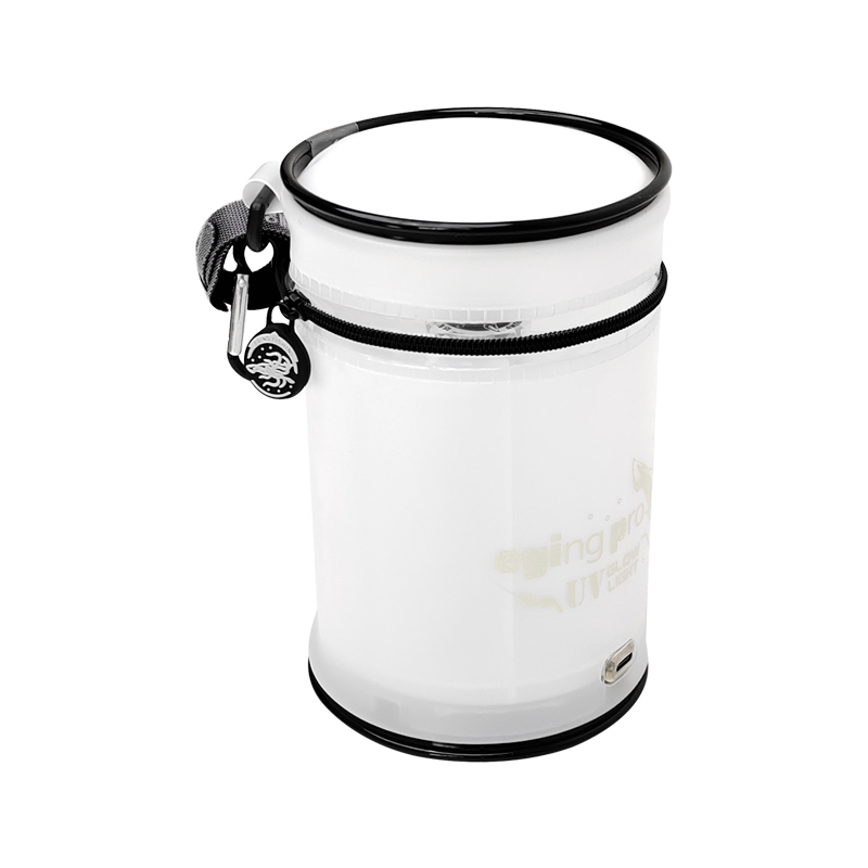 ILURE UV Aansteker Visaas Accumulator Jig Zacht Aas LED Flash Glow In Dark Operated Inktvis Licht Zeevissen Accessoires: WHITE