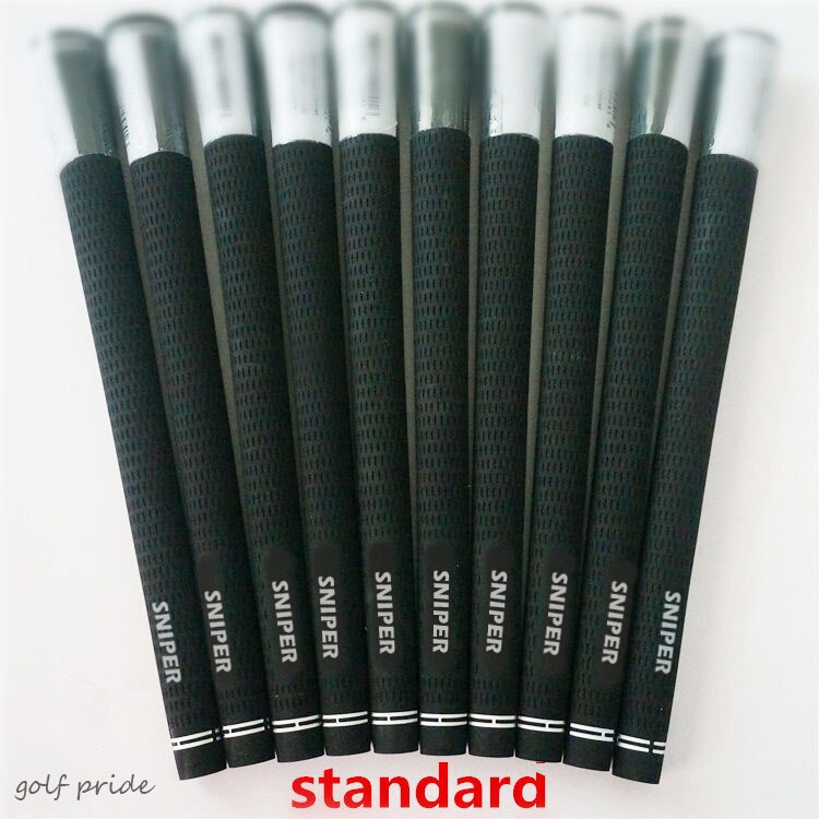 100 Punten Classic Golf Grip Standaard/Midsize/Jumbo 10 Stks/partij Drie Specificatie Optioneel: black standard