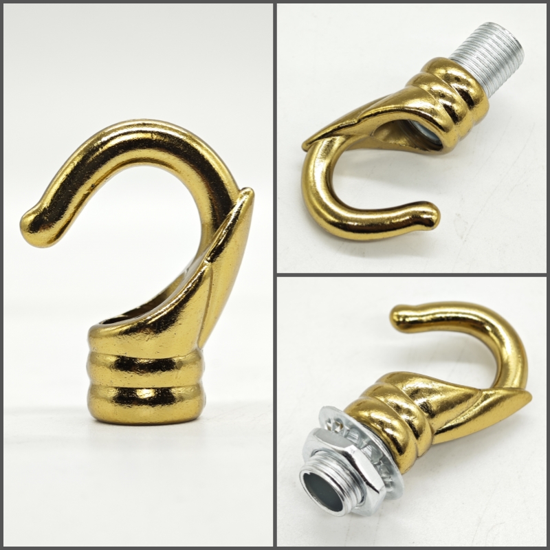 6 teile/los Tragende haken öffnung haken lampe zubehör haken esszimmer kran bar anhänger lampe M10 lampe DIY zubehör: Lila / 2G7