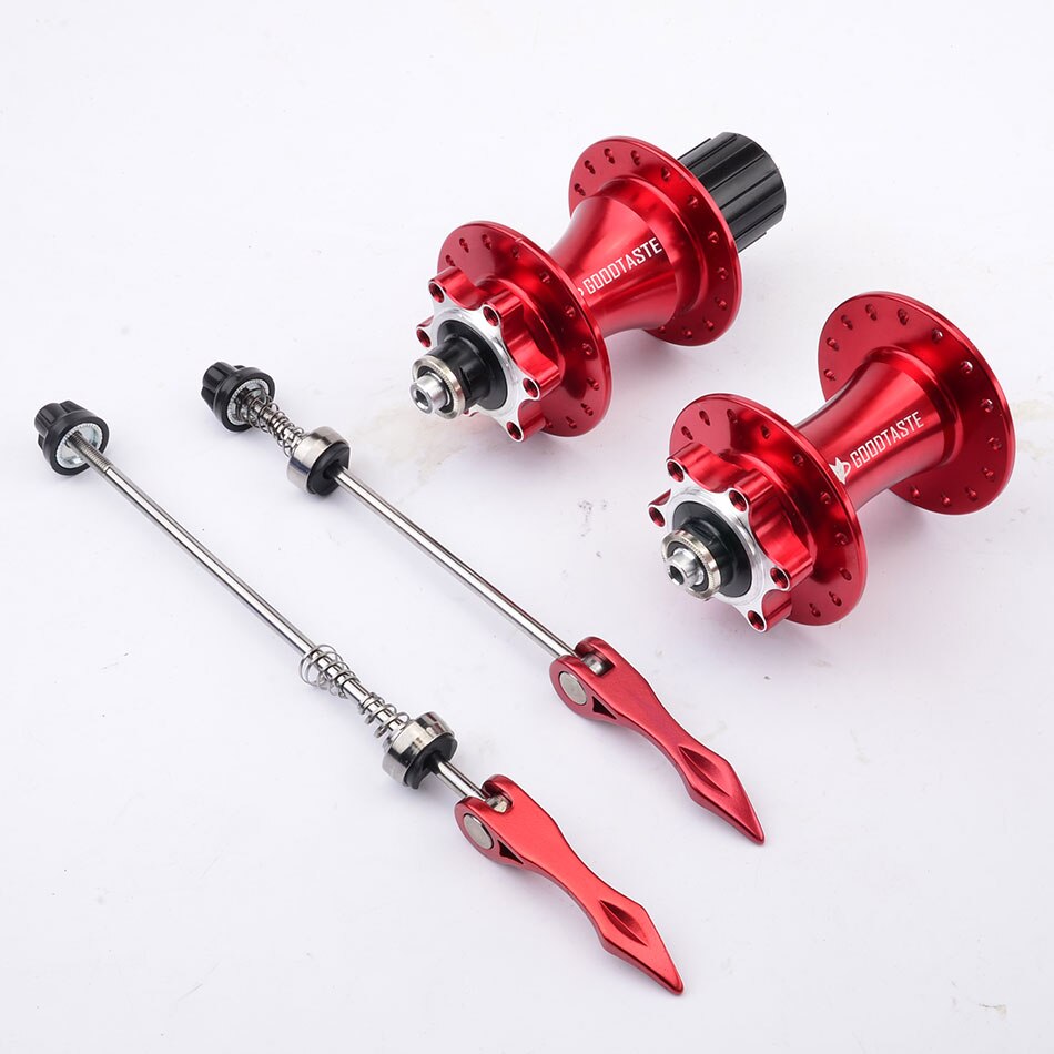 Goodtaste Mountain bike hub 4 bearing rear hub rear 10*135mm QR100*15 12*142mm through 28/32/36 hole disc brake bicycle hub MTB