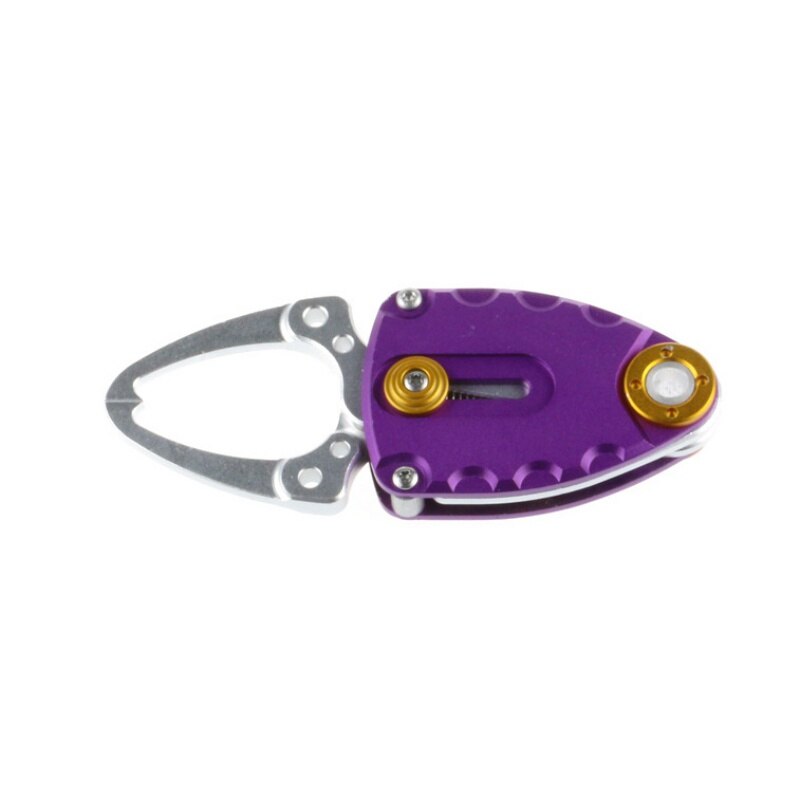 Stainless Steel Fishing Grip Mini Fish Lip Grip Gripper Fishing Grabber Grips Fishing Tackle Tool Accessories: Purple