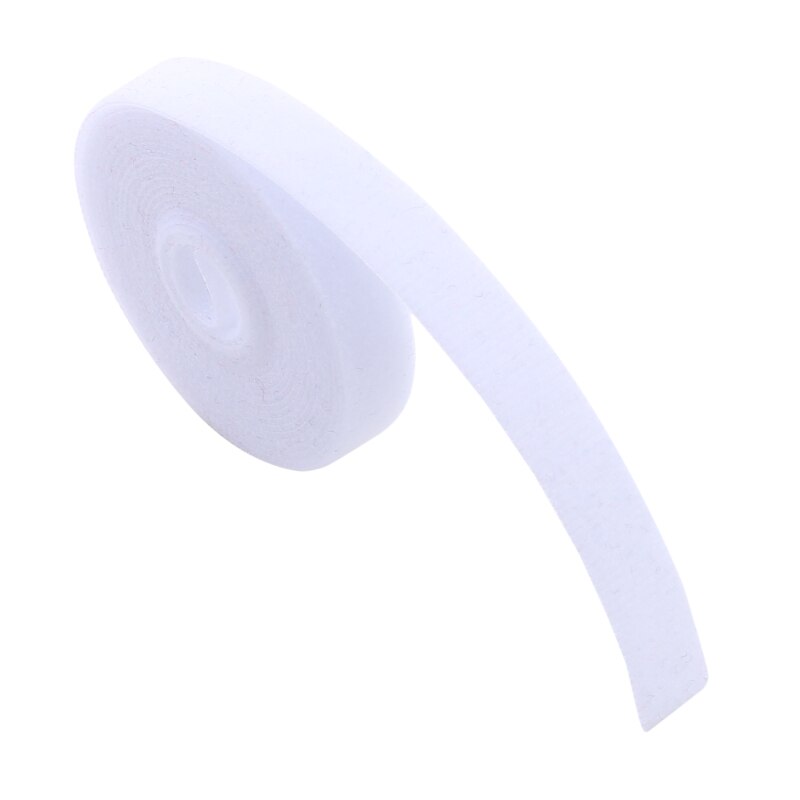 Plantebandage velcro-binde justerbar plantestøtte genanvendelig fastgørelsestape til hjemmehavetilbehør: Hvid 1pc