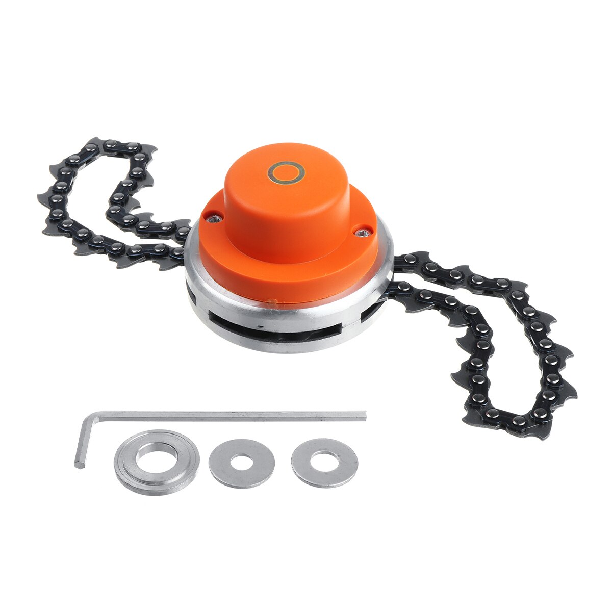 Cortacésped cabezal de corte bobina cadena cabeza cortadora de cepillo B3 cadena para cortadora de césped de jardín: Orange Grass Trimmer