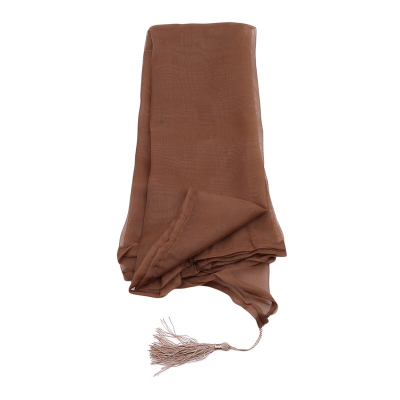 Romantique moderne couleur unie Translucidus fenêtre gaze maison rideau pour la décoration de la maison salon chambre décoration simple PC: Khaki