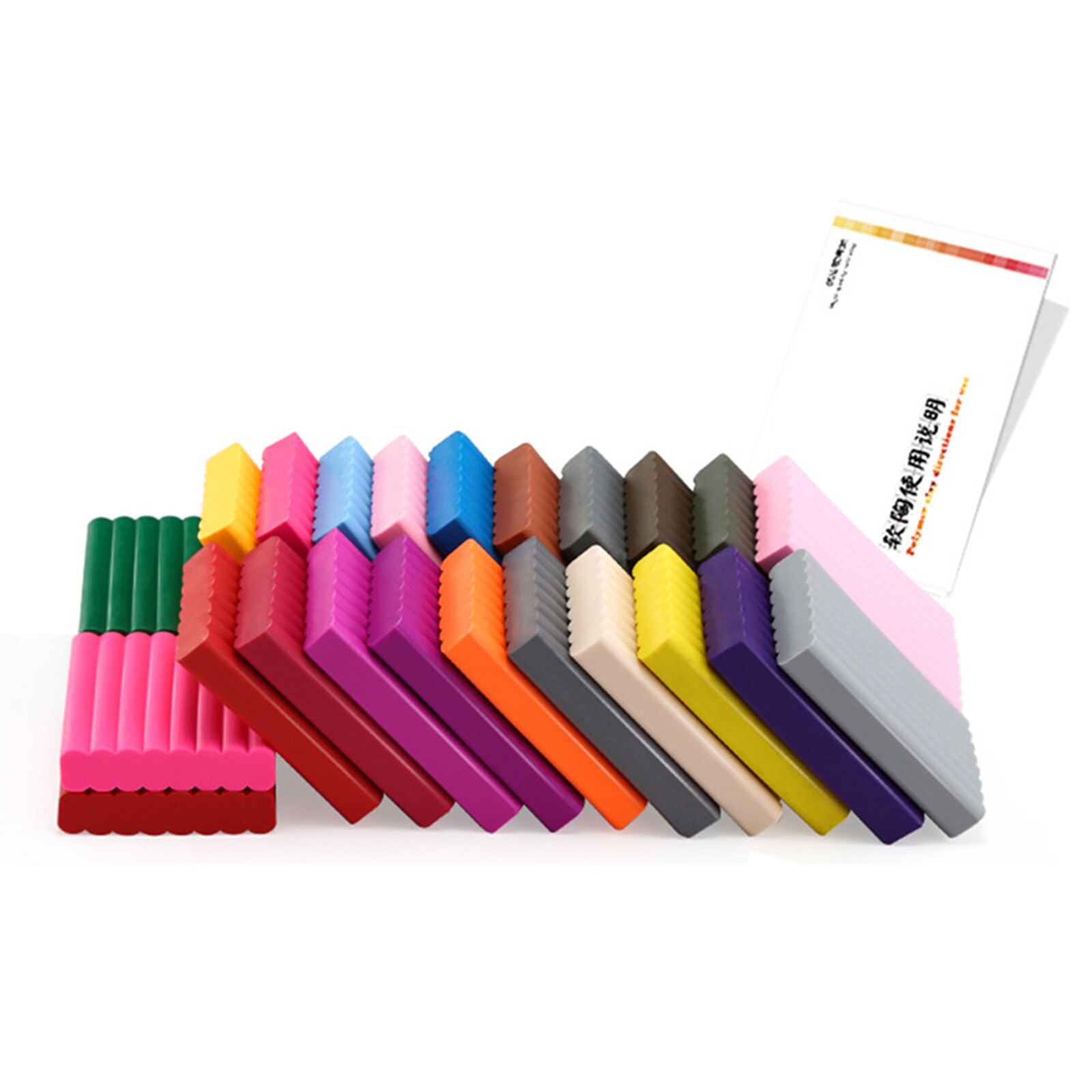 24/36/50 kolor glina polimerowa miękki blok piekarnik piec modelowania gliny zestaw robić modelowania figurki DIY prezent dla chłopca dziewczyna zestaw artystyczny z narzędziami: 24 zabarwienie