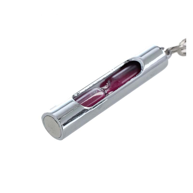 ! 2 Classic Hourglass Key Chains Sand Timer Keychains for Perfect Valentine's Day Pink Blue