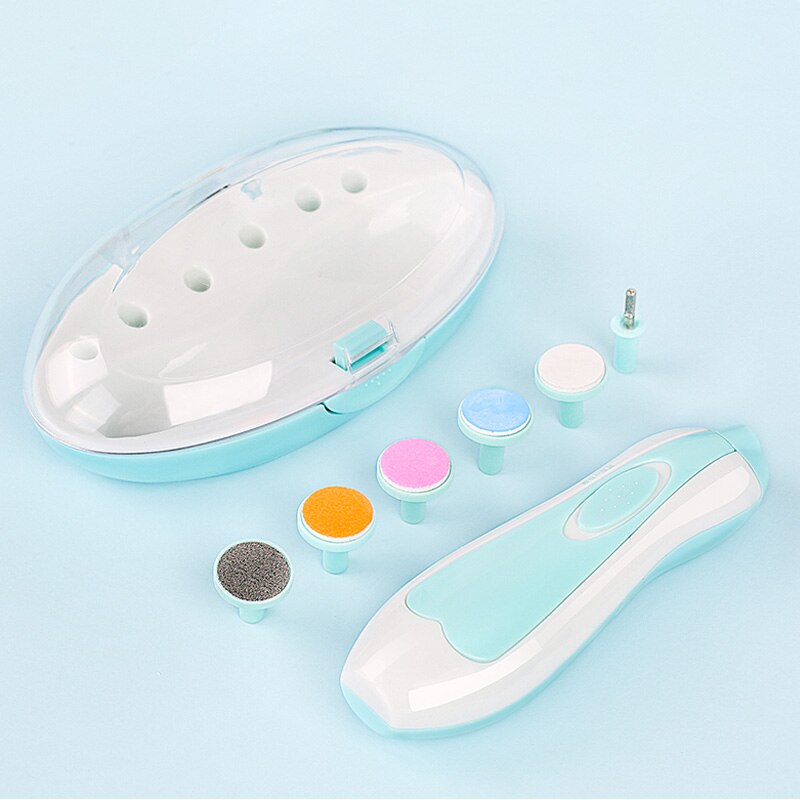 Bebê aparador de unhas manicure seguro elétrica cortador de tosquiadeira de unhas infantil cuidados com as unhas polonês ferramenta de corte conjunto tesoura para a criança