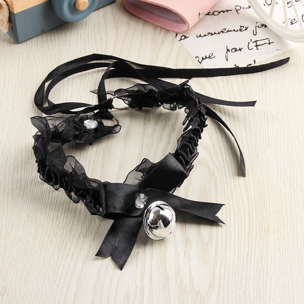 1PC Bogen Knoten Kleine Glocke gotisch Kragen Halsband Werkzeuge Halskette Colar Hals Kleid Anhänger Schmuck Zubehör für Frauen