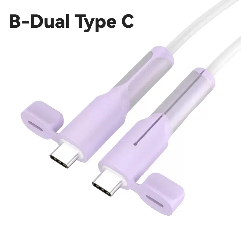 Enrouleur de câble de chargeur en Silicone souple, protecteur USB Type C, manchon de protection Anti-rupture pour Xiaomi Huawei OPPO VIVO, couverture de ligne de données
