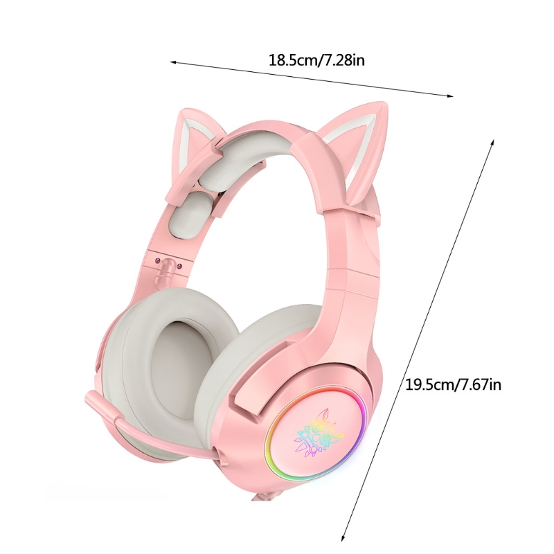 Gamingowy zestaw słuchawkowy K9 dla chłopców Gilrs PC Stereofoniczne słuchawki do gier USB7.1