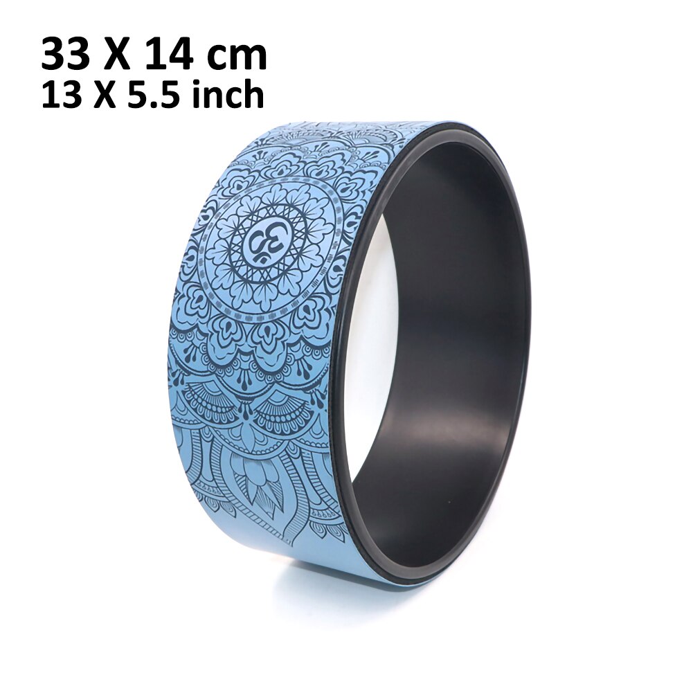 Yoga Wheel Pilates - 32x12cm/33x14cm - TPE/PU Material - Back Training Tool for Fitness