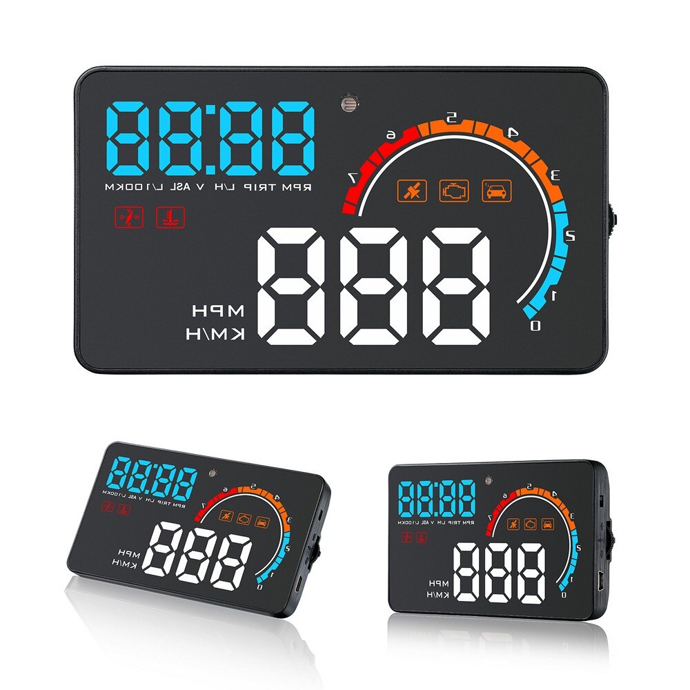 Car Head-up Display OBD2 GPS Display Windshield Projector Alarm System Auto Head Up Display Overspeed Warning
