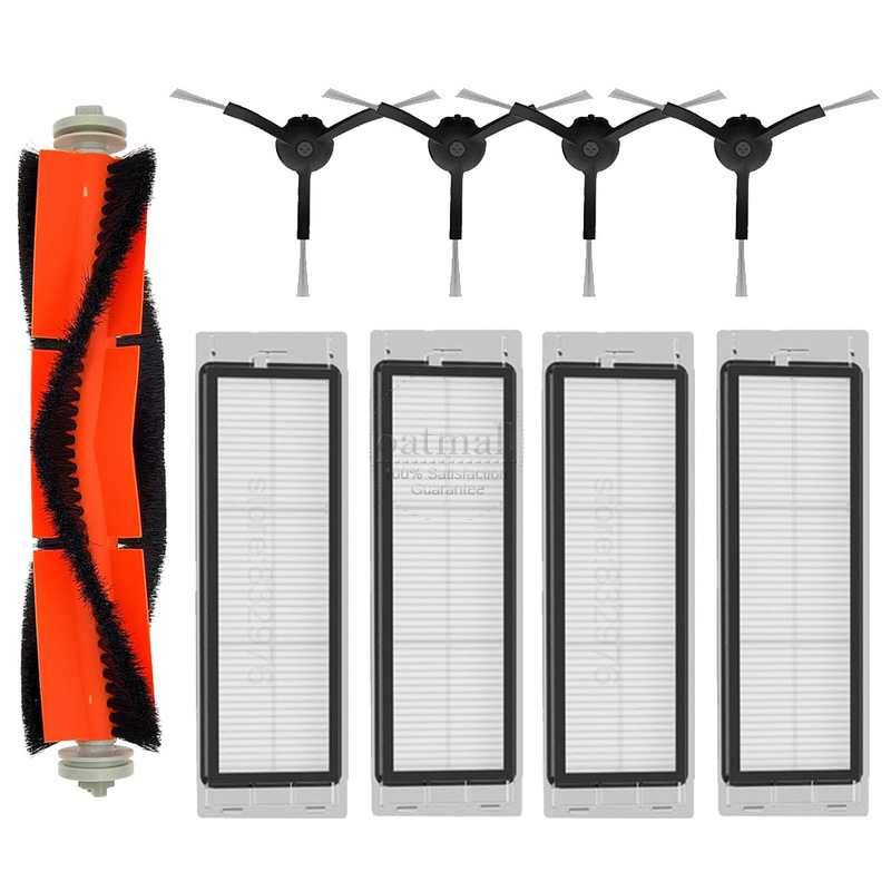 Replacement For Xiaomi Mi Robot Vacuum SDJQR02RR / SDJQR01RR / Mijia 1S SDJQR03RR Accessories Spare Parts Brush Filter Mop Cloth: Dark Grey