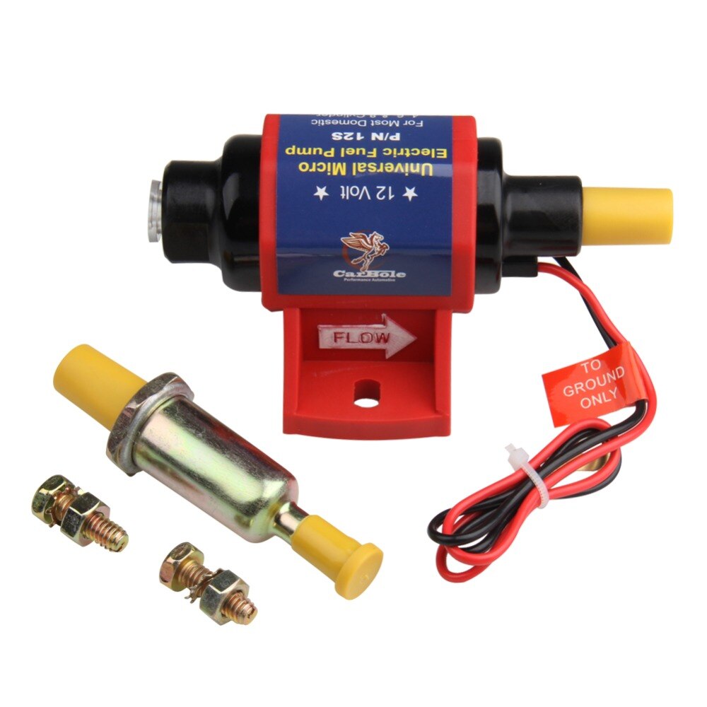 12V Electric Fuel Pump 4-7 PSI 35 GPH For Carbureted Engines – CARBOLE, Lifetime Warranty