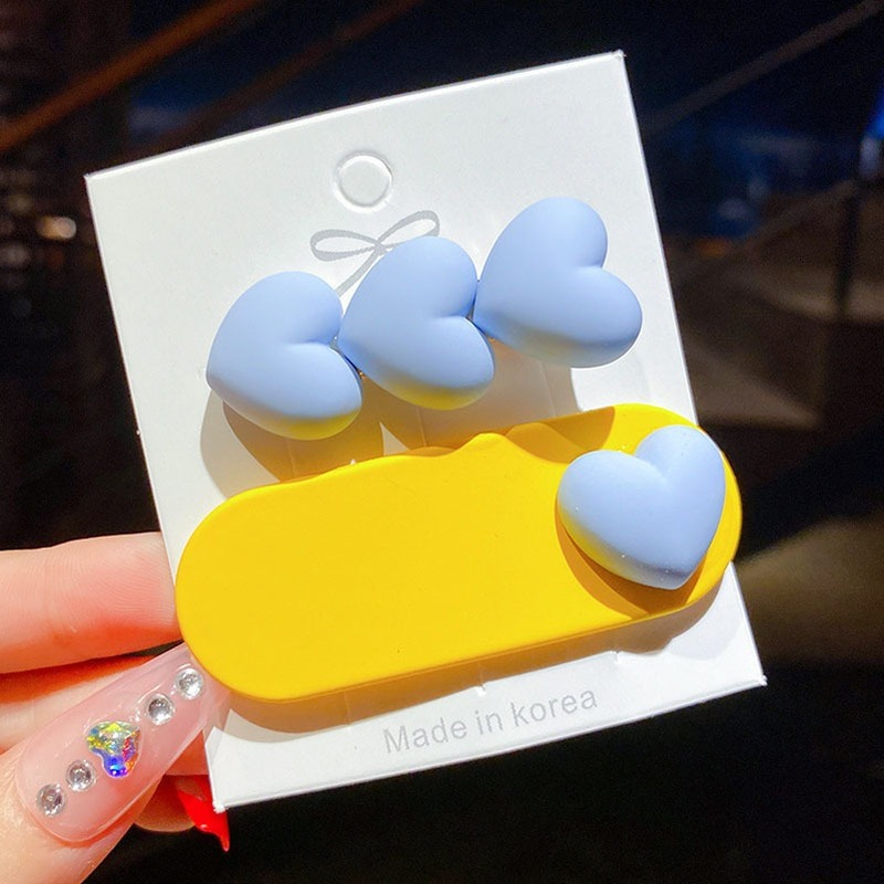 2 Stks/set Candy Kleur Baby Meisjes Haarspelden Leuke Hart Bb Clip Mode Kawaii Kids Prinses Haaraccessoires Kind Hoofdband