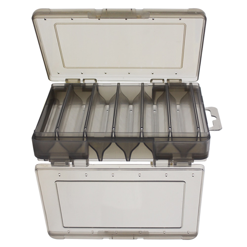 Double Sided Fishing Lure Box Squid Jig Minnows Bait Fishing Tackle Box Storage Case Container