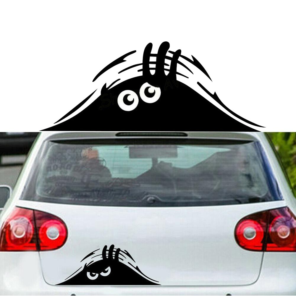 Elf Car Stickers Waterproof Self-adhesive Car decal Anti Scratch Auto Decoration Funny Peeking 3D Big Eyes Sticker Car Styling