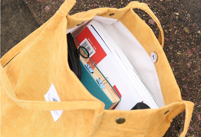 Canvas tas canvas tas vrouwelijke schouder student koreaanse versie van harajuku luie wind boodschappentas