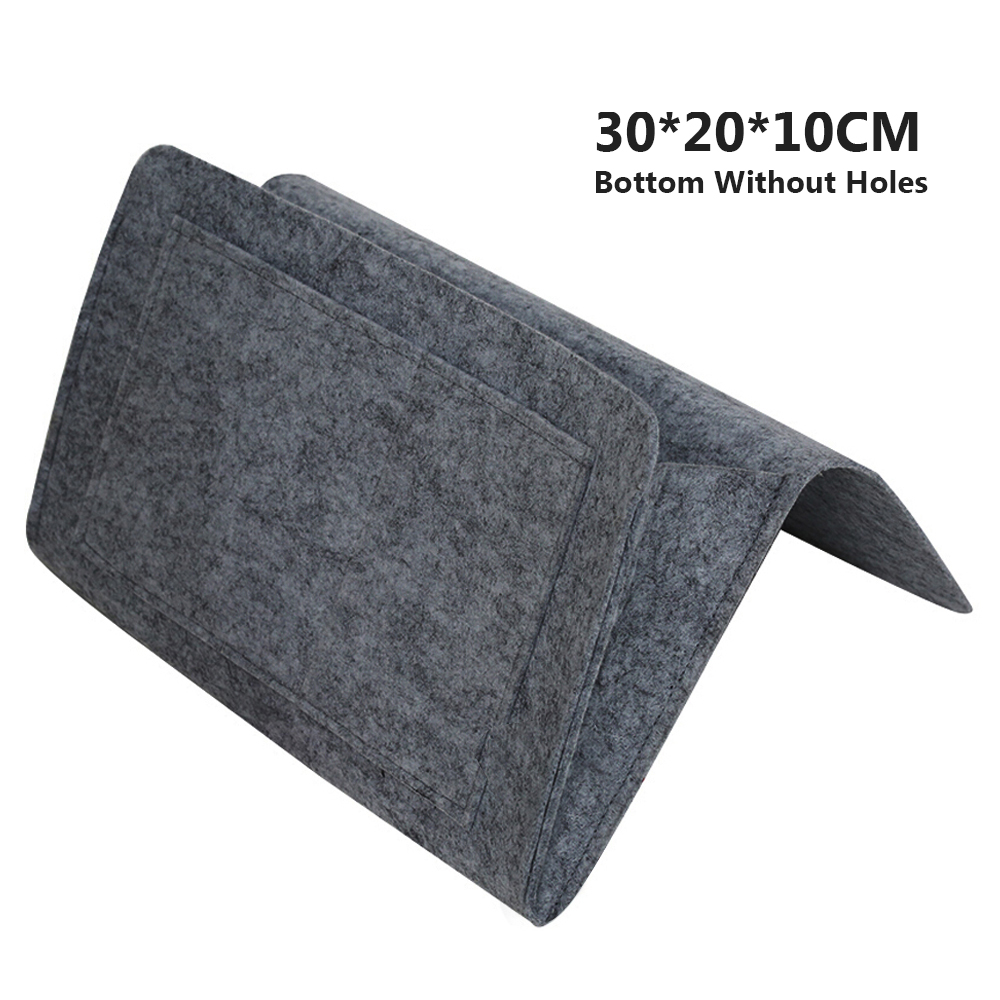 Bedside Hanging Storage Organizer Bed Storage Bag Pocket Felt Dorm Room Book Magazine TV Remote Caddy Bunk Holder ForSofa Table