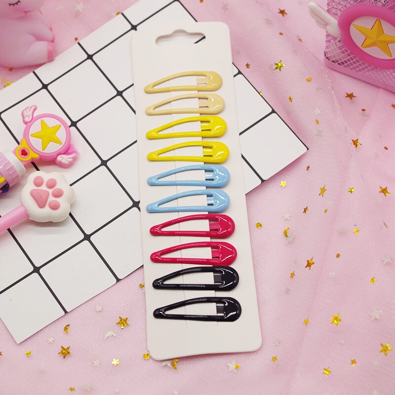 20 stk baby hårspænder til hårstyling tilbehør piger snap klip glitter stifter bb hårnål farve hårspænder til børn børn 5cm