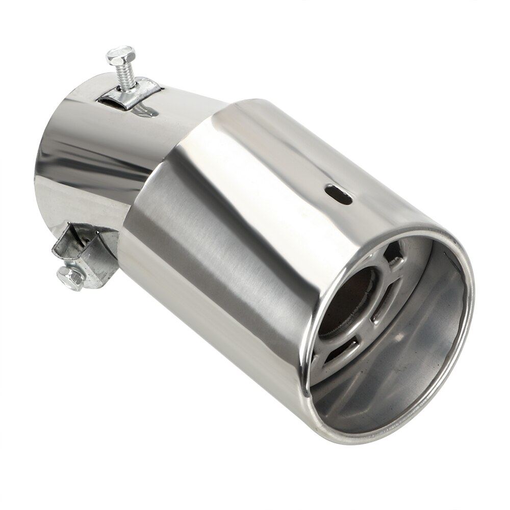 1PCS Car Exhaust Tail Pipe Stainless Steel Universal Tail Muffler Car Exhaust Muffler Round Car Accessories