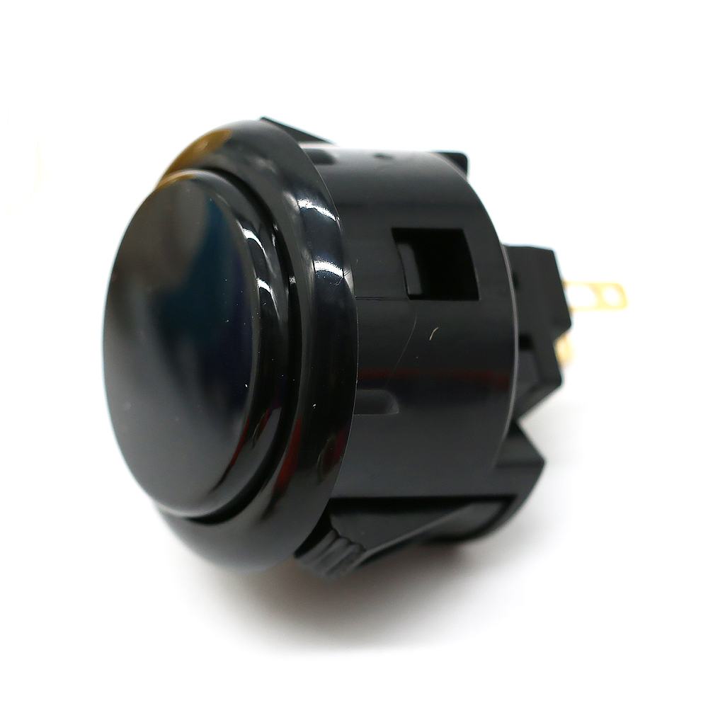 Japan Original SANWA Push Button OBSF 30mm 24mm Coin Neo Geo Board Box Arcade Game Machine Hitbox Controller Joystick DIY Parts: black