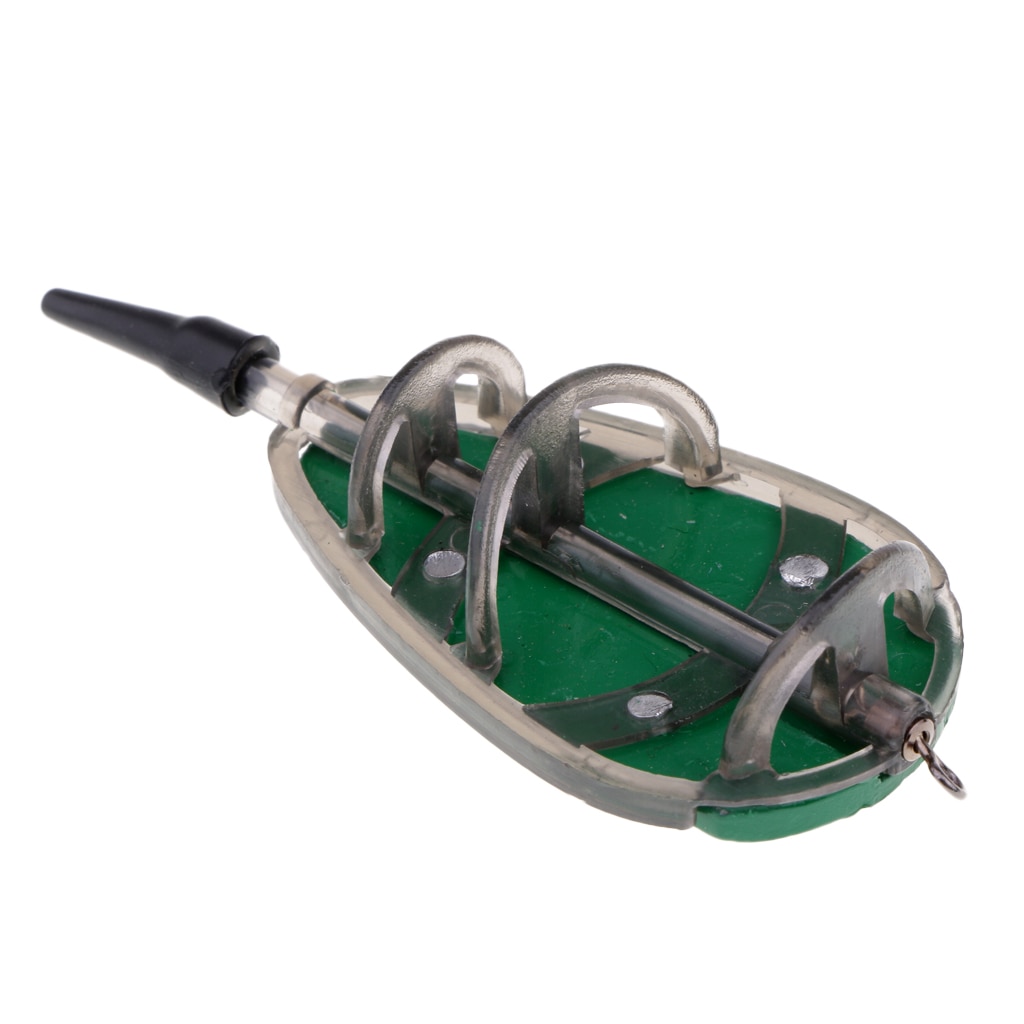 Alimentador En Línea Carpa Pesca Cebo Jaula Terminal Tackle Lanzador de Cebos