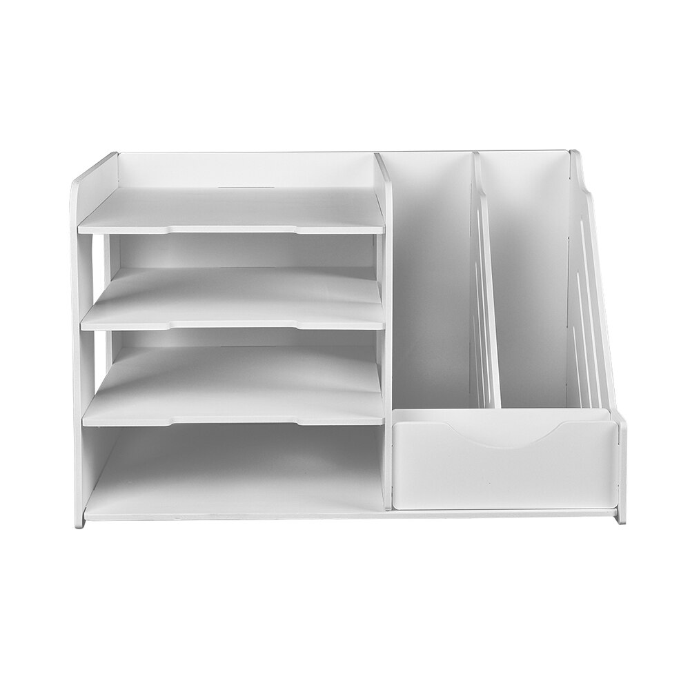 Boek Tijdschrift Houder Desk Organizer Briefpapier Opslag Stand Plank Rack Desktop Bestand Rek Opslag Artefact multi-layer