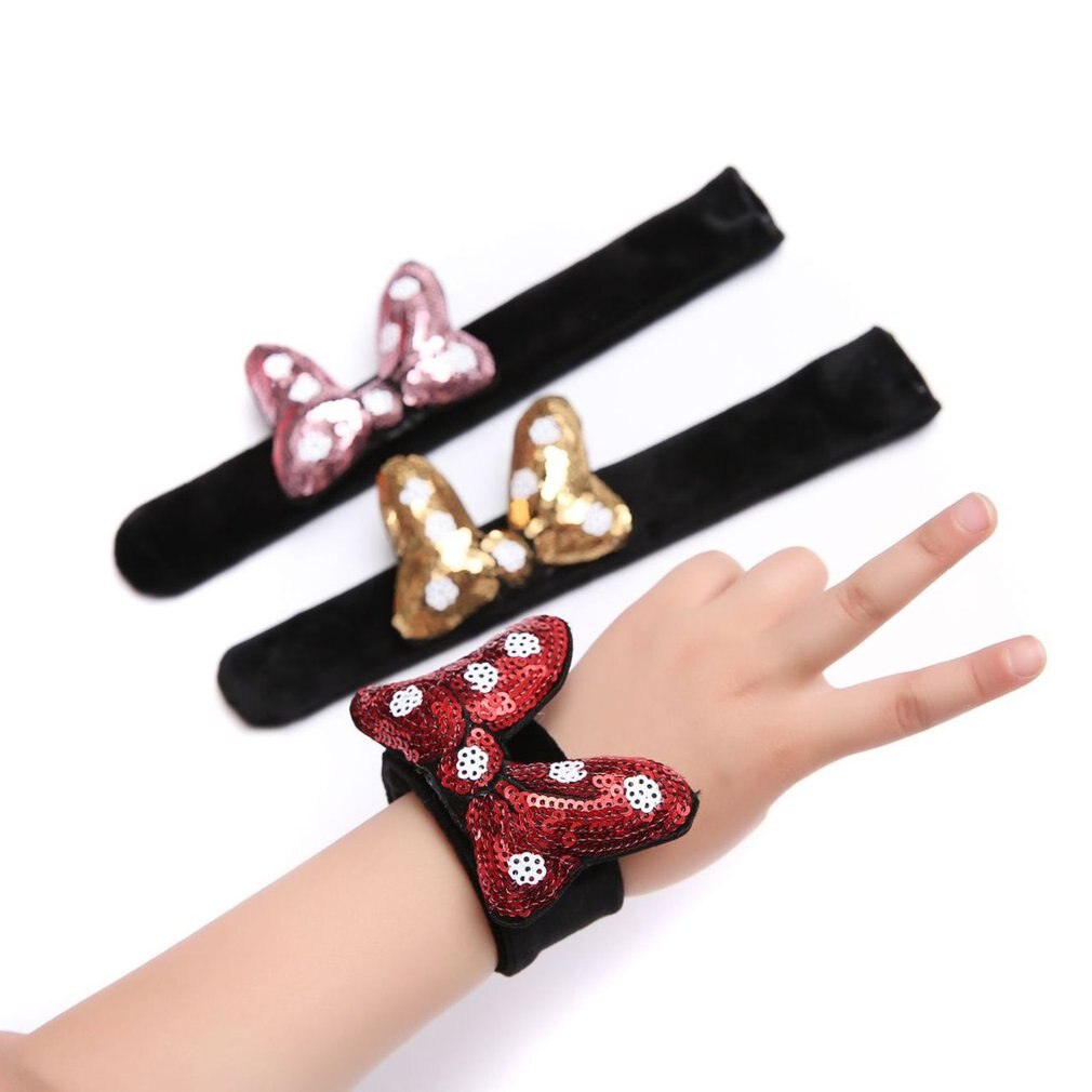 Colorful Sequin Slap Bracelets Party Wrist Strap Wristband for Kids Birthday Beach Party Supplier