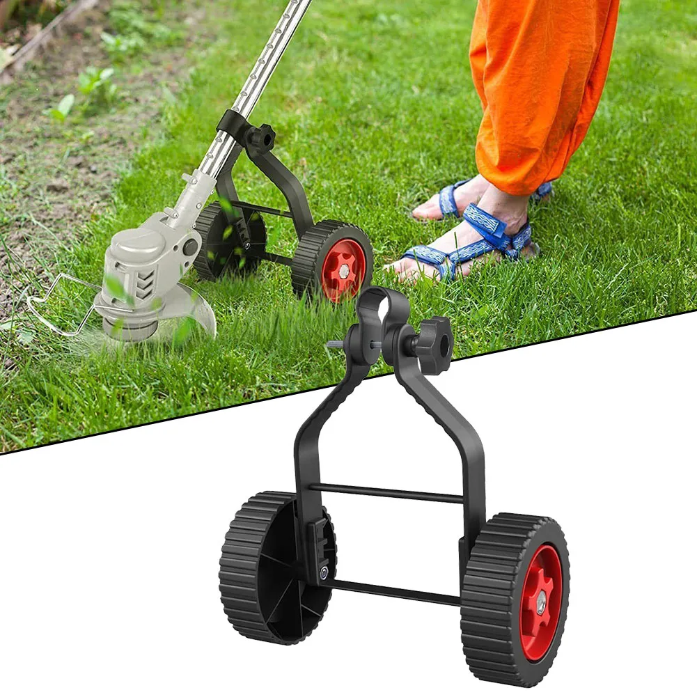 Grass String Trimmer Adjustable Support Wheel Universal Lawn Mower Wheel For Improving Work Efficiency Mower Maintenance