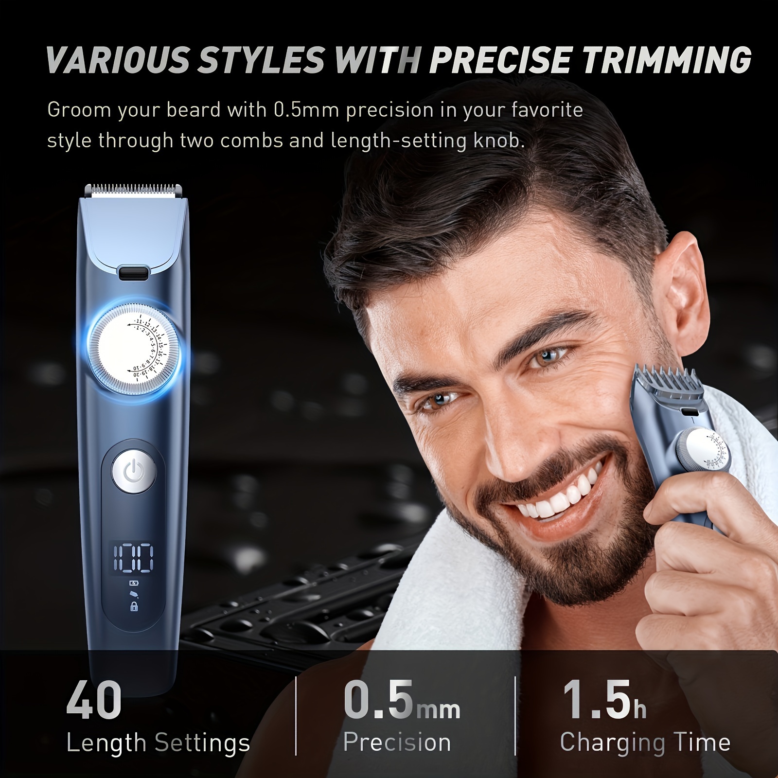 Sejoy Hair Clippers Trimmer for Men Hair Beard Body Arm Electric Outline Edgers Shaver