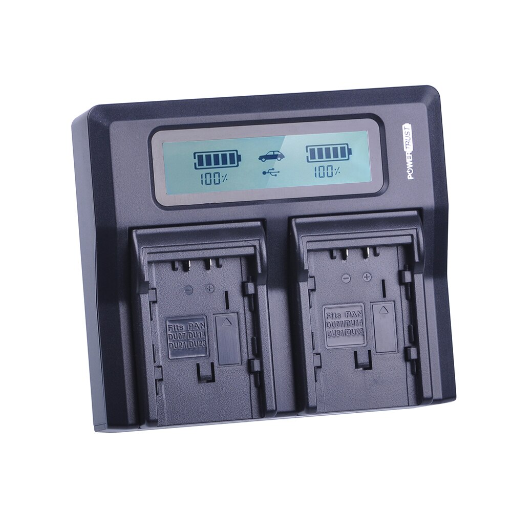 1x Rapid Dual Battery Charger for Panasonic CGA-DU06 CGA-DU07 CGA-DU12 CGA-DU14 CGA-DU21 VW-VBG070 VW-VBG130 VW-VBG260 Battery