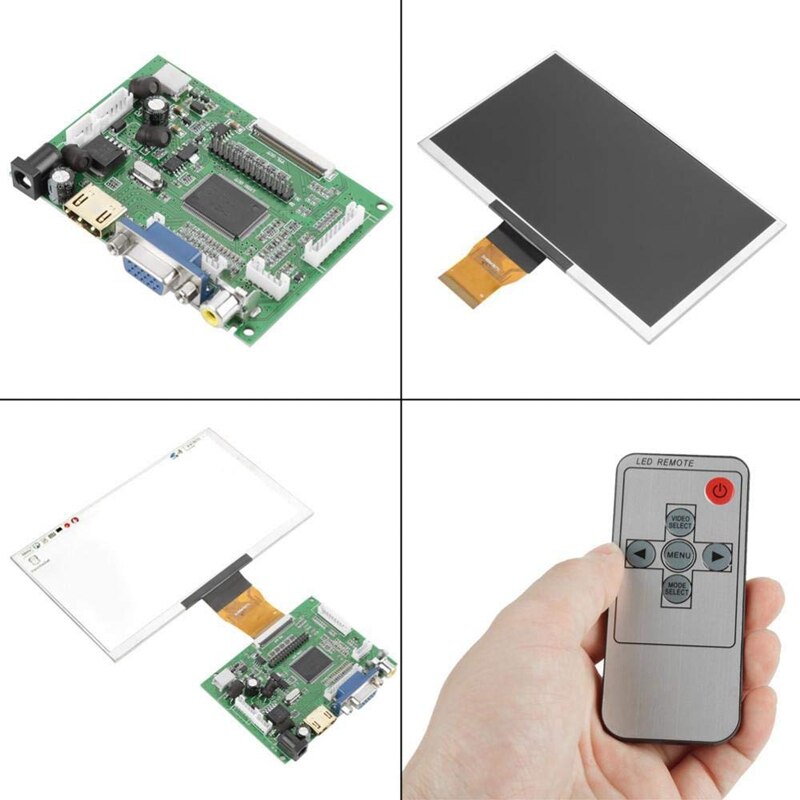 7Inch Lcd Display Module Hdmi Vga Socket 50Pin 1024X600 Ips Monitor Sn for Raspberry Pi 3/2