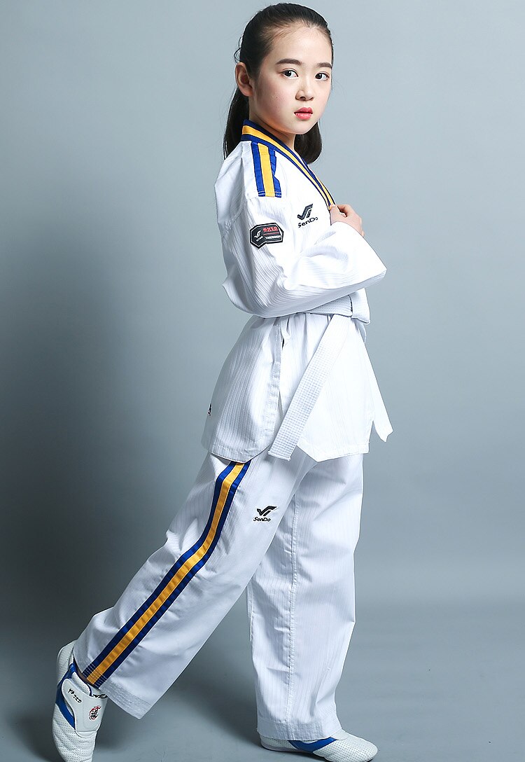 Taekwondo Doboks WTF Autumn and Winter Clothes Child Adult Training Sport Uniform 100% Cotton Comfortable