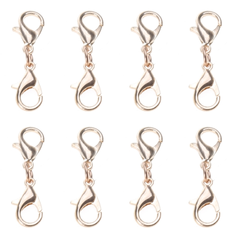 8 Stuks Dubbele Kreeft Sluitingen Ketting Armband Sluiting Connector Dubbele Opening Sieraden Sluitingen Voor Diy Sieraden Maken