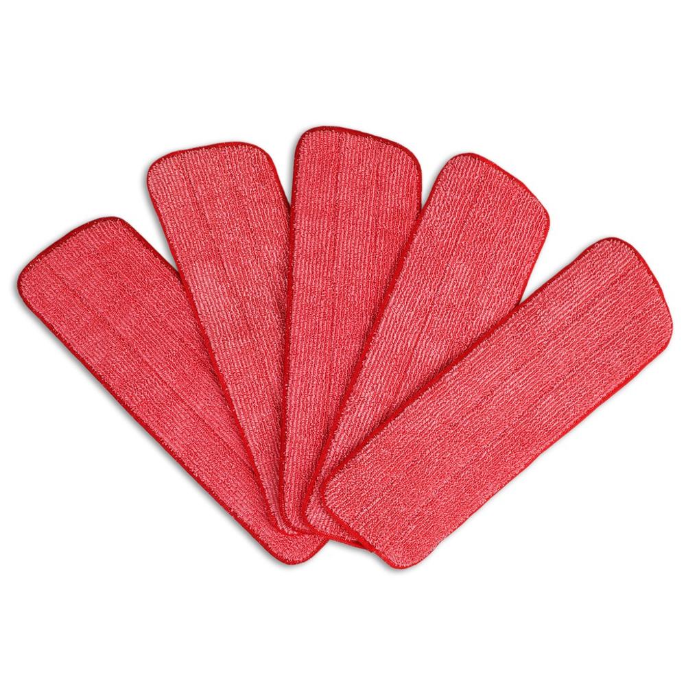 Eyliden Mikrofaser Mopp Pads gelten sprühen Mopp Ersatz Waschbar Boden Mopp Köpfe für boden reinigung: 5 Stck